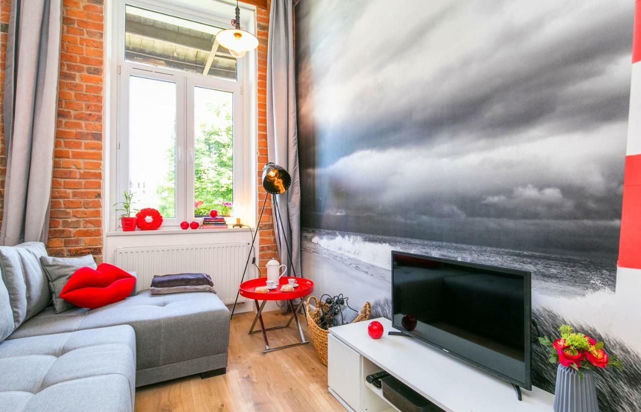 Berg Apartament Red Obok Starego Miasta Gdańsk Eksteriør billede