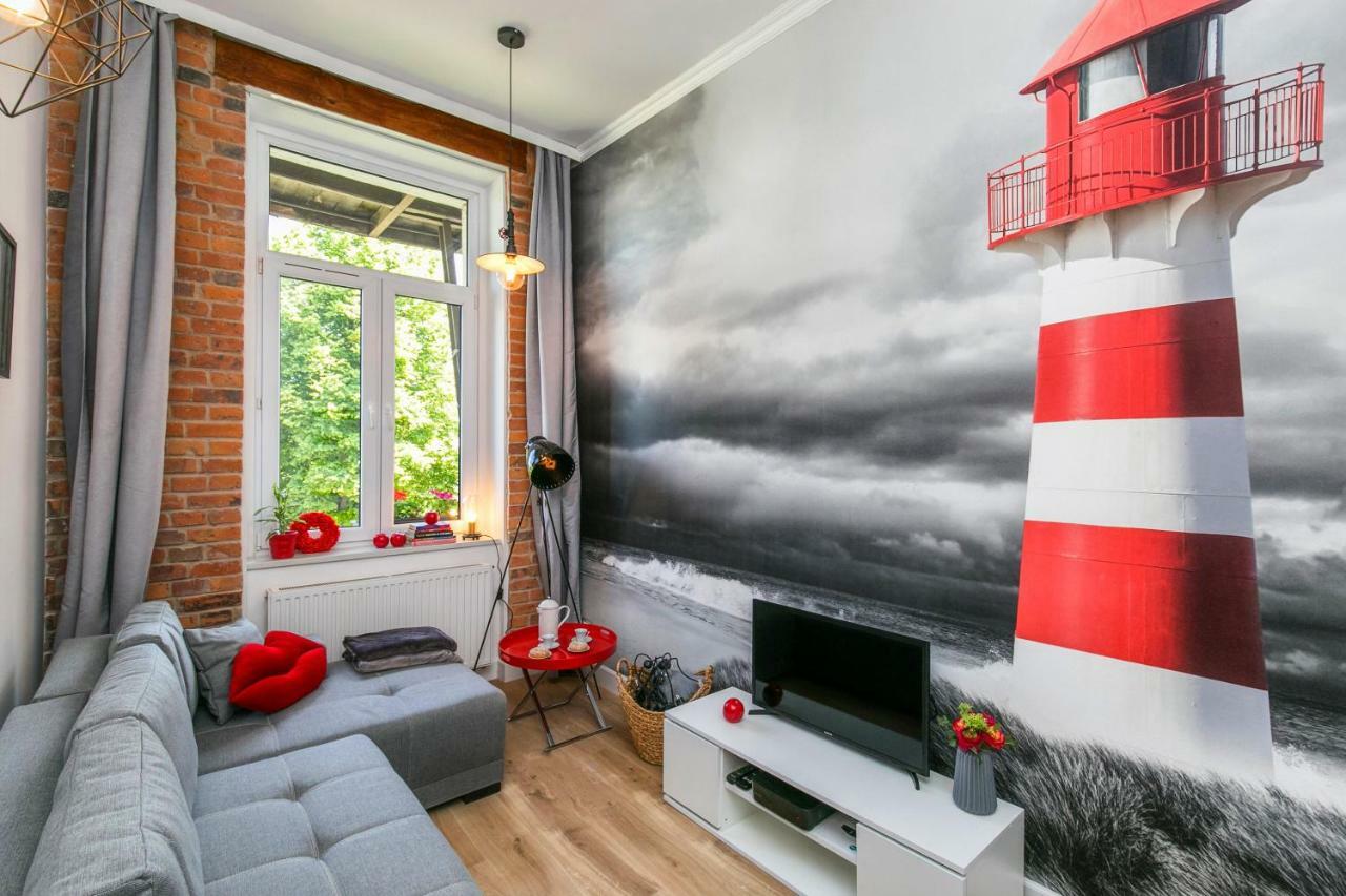 Berg Apartament Red Obok Starego Miasta Gdańsk Eksteriør billede